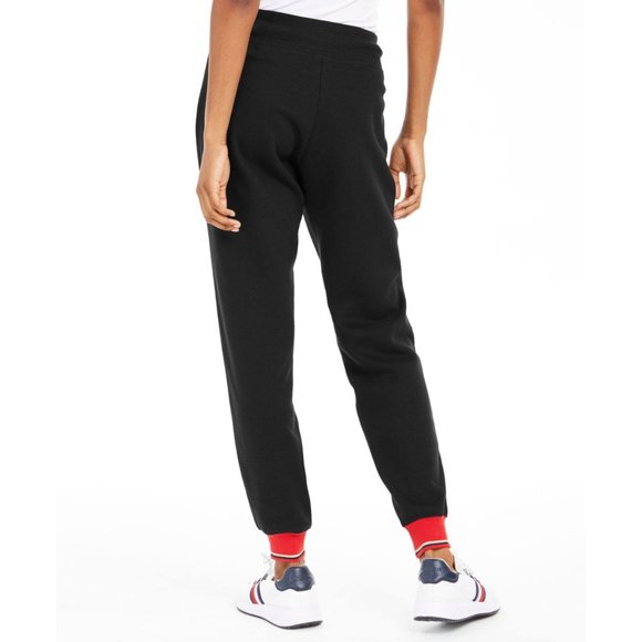 TOMMY HILFIGER Sport Fleece Varsity Joggers Black - NWOT - Size XS - Picture 2 of 4